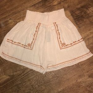 Cream tribal pants